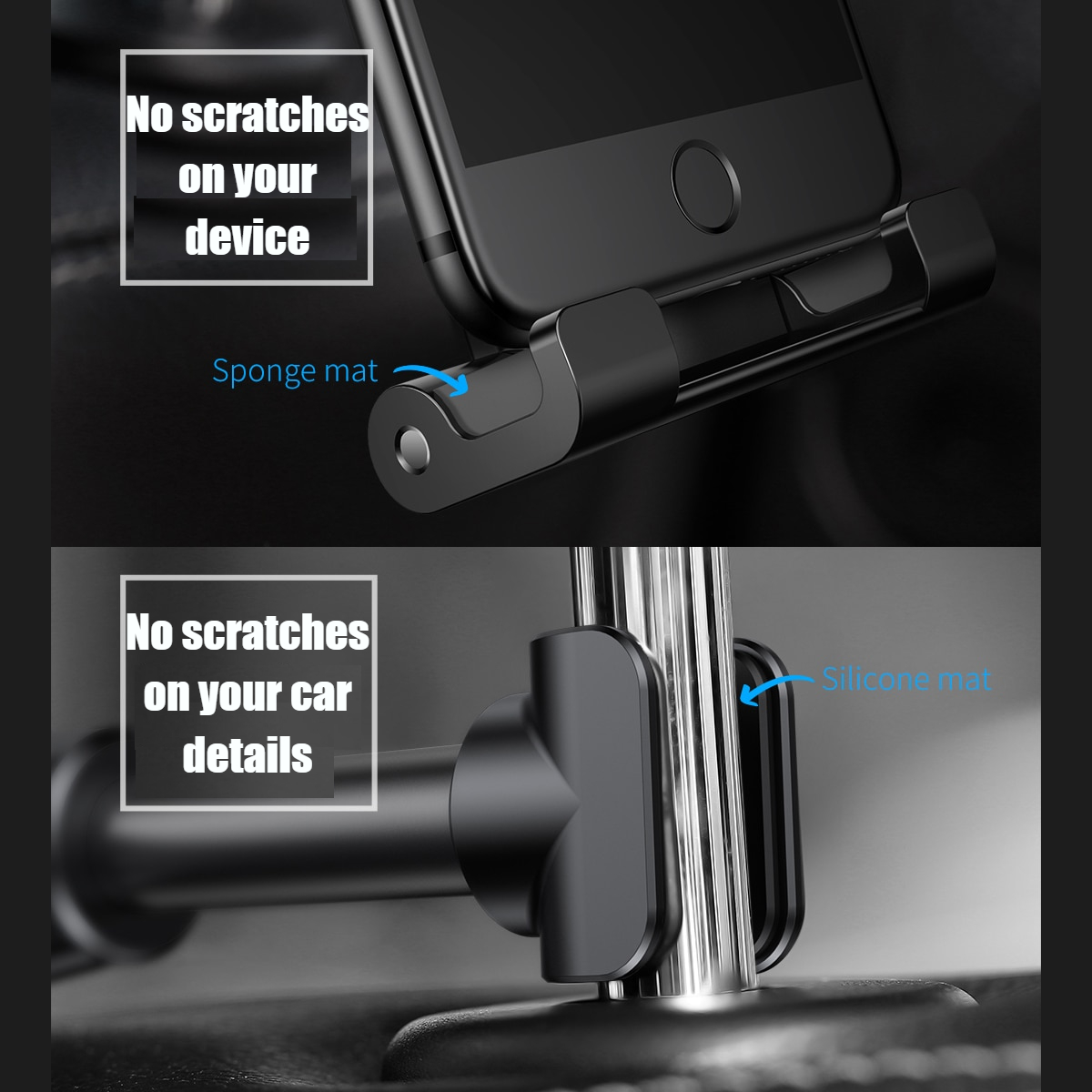 Baseus Car Back Seat Headrest Holder for 4.7-12.9inch Pad Car Phone Holder Backseat Mount for Pad Tablet PC Auto Headrest Holder Baseus Car Back Seat Headrest Holder for 4.7-12.9inch Pad Car Phone Holder Backseat Mount for Pad Tablet PC Auto Headrest Holder